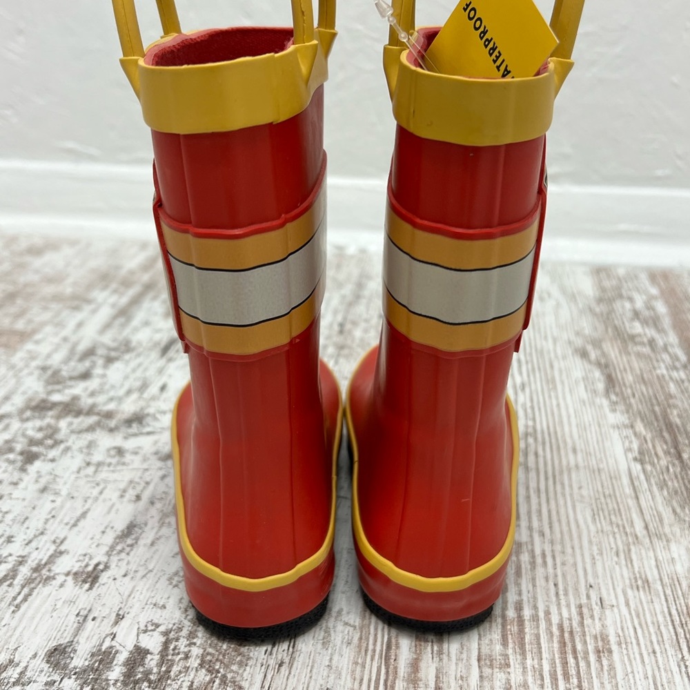 Cat & Jack Kids Waterproof Fireman Rain Boots - Picture 3 of 8